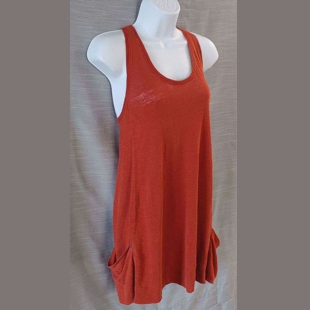 Eileen Fisher Linen Tunic Long Tank Top Women's Small